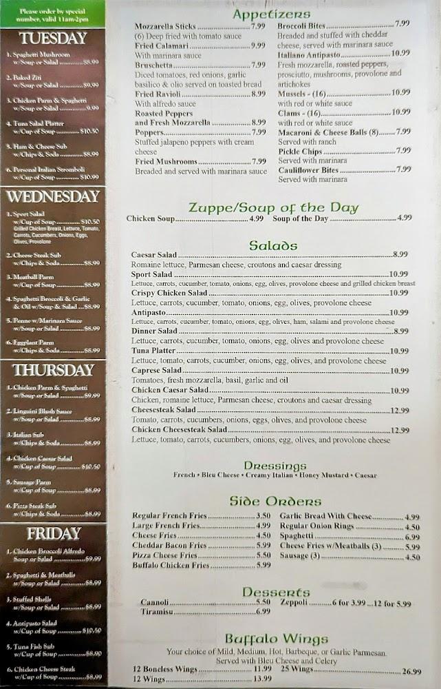 Vinny's Pizza Menu image 3